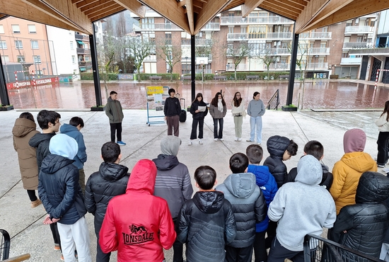 On fire herriko plazan