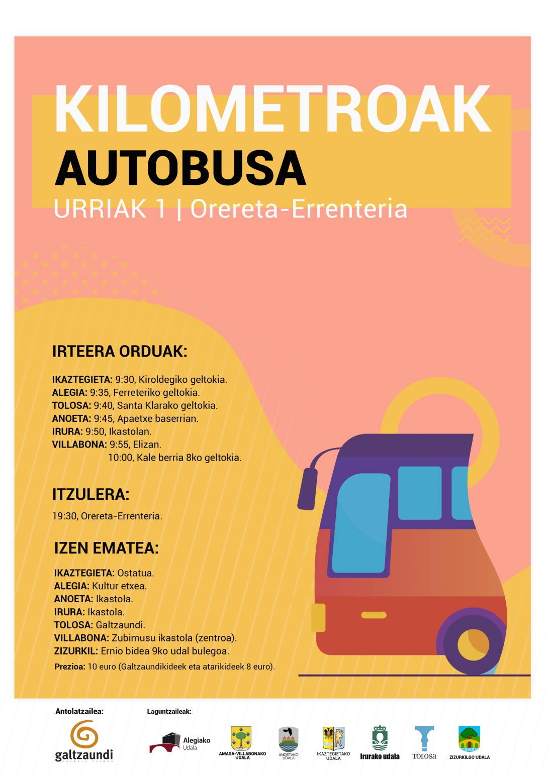 Autobusez joateko kartela