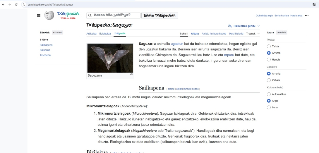 ikasleak sortutakoa